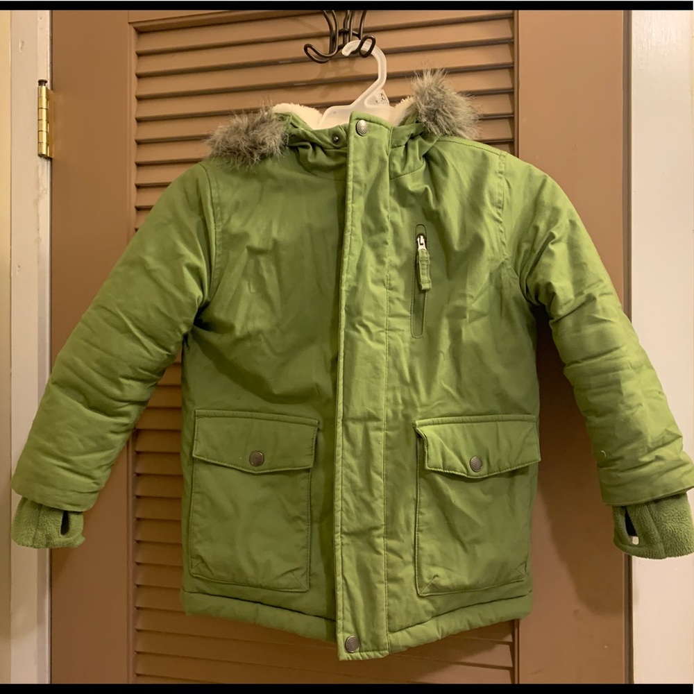 Boys hooded coat -size XS/5